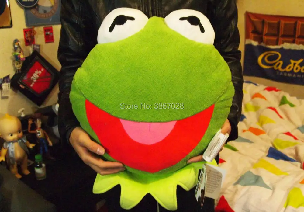 The Muppets Kermit Plush Pillow Toy Kermit the Frog Smile Face Head Soft Cushion Doll Children Birthday Gift High Quality
The Muppets Kermit Plush Pillow Toy Kermit the Frog Smile Face Head Soft Cushion Doll Children Birthday Gift High Quality