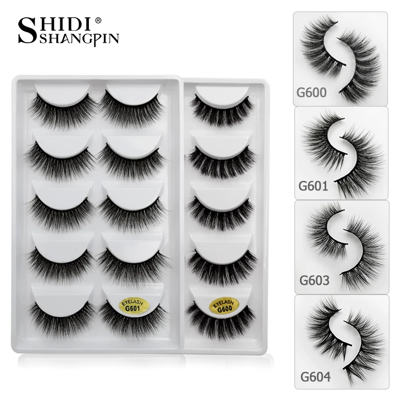 SHIDISHANGPIN 5 pairs eyelashes hand made 3d mink lashes natural long soft mink eyelashes full strip lashes makeup false eyelash
SHIDISHANGPIN 5 pairs eyelashes hand made 3d mink lashes natural long soft mink eyelashes full strip lashes makeup false eyelash