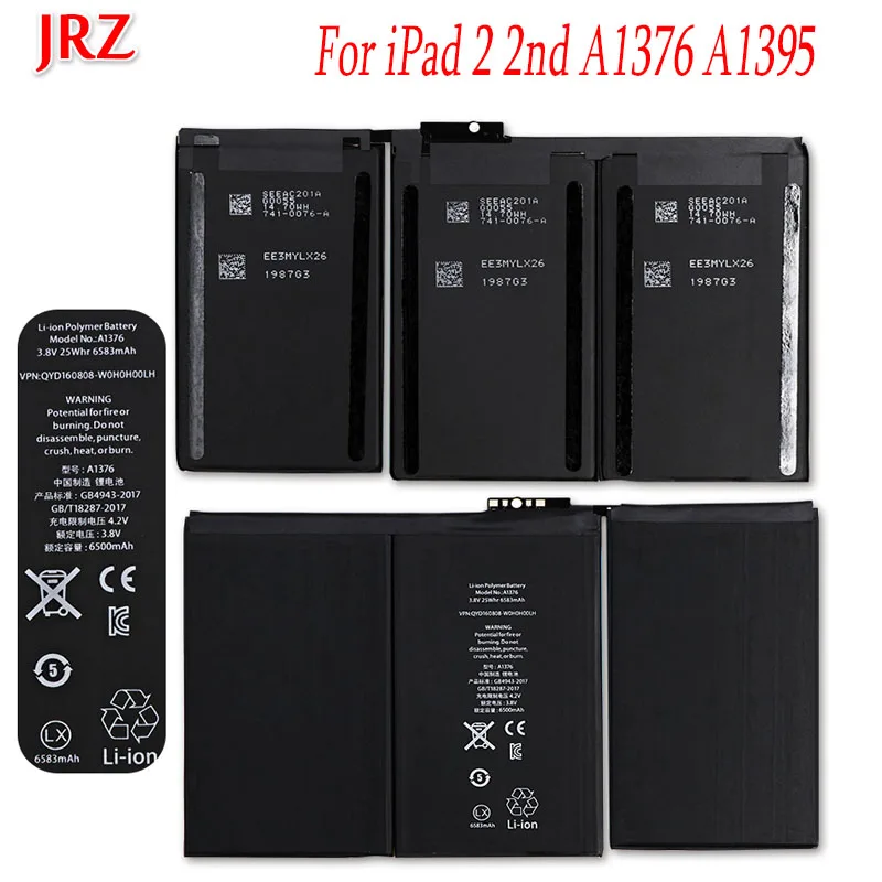 DyGod 6500mAh For iPad 2 2nd A1376 A1395 0 Cycle Battery Replacement For iPad 2 2nd Laptop Batteries
DyGod 6500mAh For iPad 2 2nd A1376 A1395 0 Cycle Battery Replacement For iPad 2 2nd Laptop Batteries