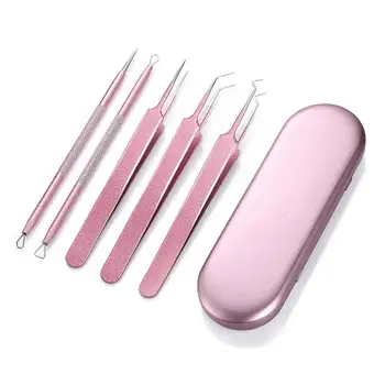 Silver Professional Remove Blackheads Tweezers Pins Set Stainless Steel Bend Curved Tool for Acne Remover Blackhead Needle
Silver Professional Remove Blackheads Tweezers Pins Set Stainless Steel Bend Curved Tool for Acne Remover Blackhead Needle