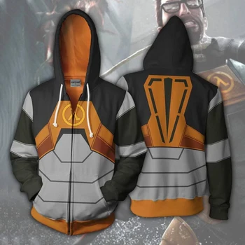 Gordon Freeman role playing 3D zipper hoodie unisex sweatshirt men's hooded hoodie BIANYILONG brand customization
Gordon Freeman role playing 3D zipper hoodie unisex sweatshirt men's hooded hoodie BIANYILONG brand customization
