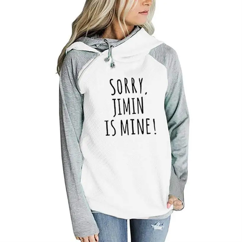 JIMIN IS MINE Letters Print Hoodies For Women Zipper Decoration Sweatshirt Femmes Tops Sweatshirts Hoodies Women Thick Hoody
JIMIN IS MINE Letters Print Hoodies For Women Zipper Decoration Sweatshirt Femmes Tops Sweatshirts Hoodies Women Thick Hoody