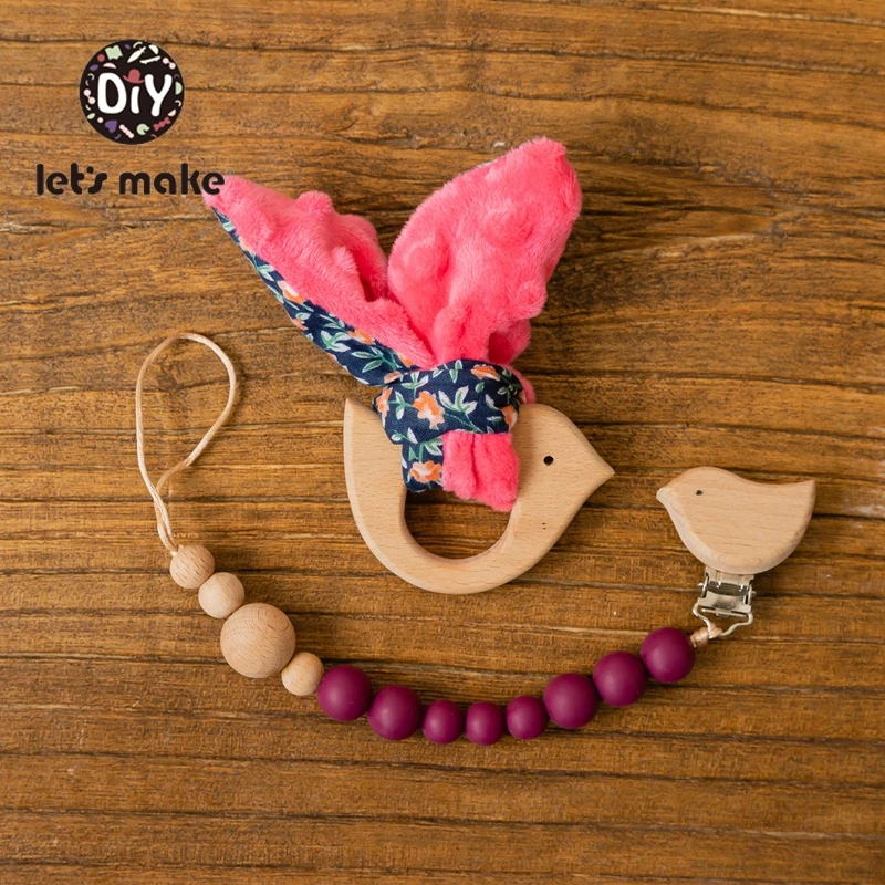 Let's make 1pc Pacifier Clips Silicone Bead Baby Wooden Silicone Beads Teething Bunny Ear Nursuing Accessories Baby Nursing Clip
Let's make 1pc Pacifier Clips Silicone Bead Baby Wooden Silicone Beads Teething Bunny Ear Nursuing Accessories Baby Nursing Clip