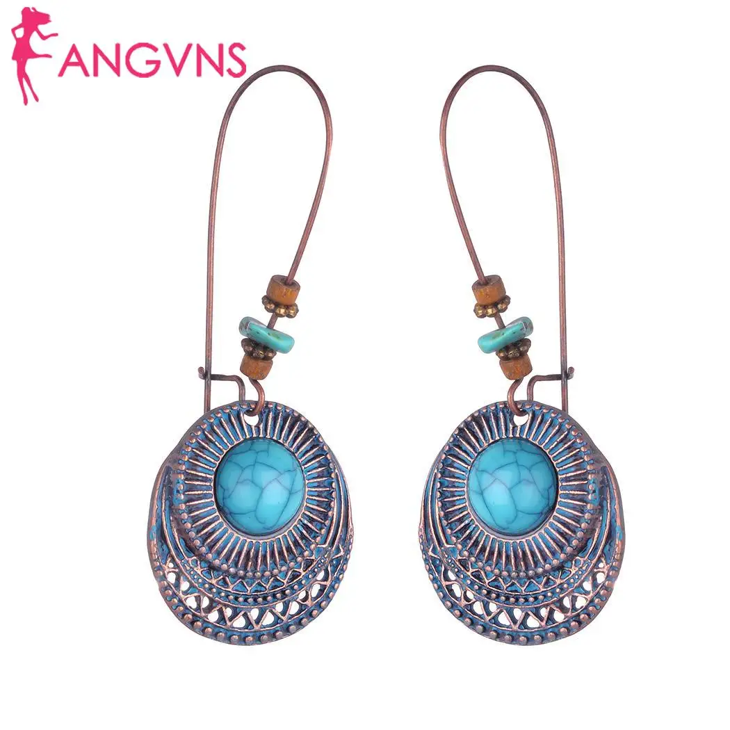 Women Fashion Retro Bohemian Round Hollow Hoop Out Drop Gold, Gold Green, Green Casual Earrings
Women Fashion Retro Bohemian Round Hollow Hoop Out Drop Gold, Gold Green, Green Casual Earrings