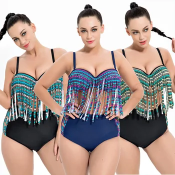 Plus Size Women Vintage Monokini Bikini Sets Tassel Swimwear Bathing Suit Beach New 2019
Plus Size Women Vintage Monokini Bikini Sets Tassel Swimwear Bathing Suit Beach New 2019