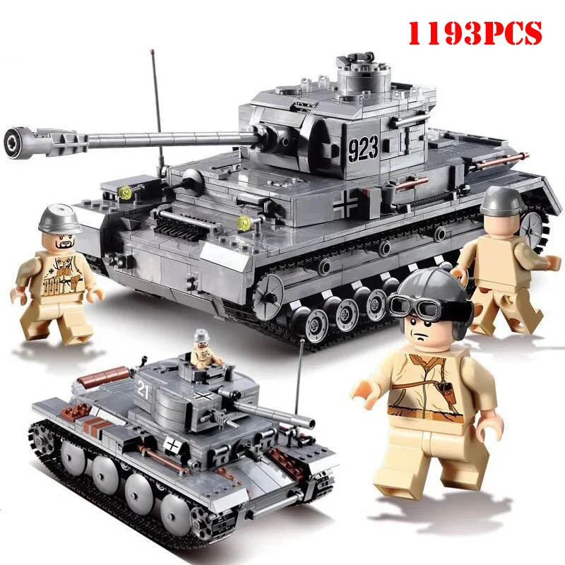 1193PCS Building Blocks Toy Military Army Warld War Large Panze Tank Figures Compatible City Weapon Technic Bricks WJ013
1193PCS Building Blocks Toy Military Army Warld War Large Panze Tank Figures Compatible City Weapon Technic Bricks WJ013