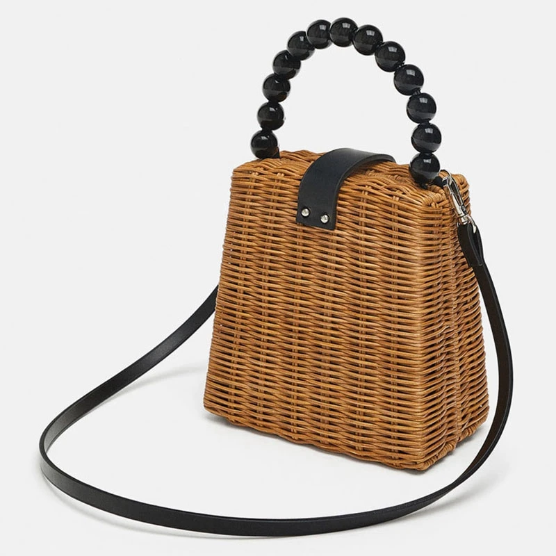 Bead Hand-Woven Straw Bag Women Small Tote Bags For Summer Travel Handle Bag Ladies Shoulder For Girl
Bead Hand-Woven Straw Bag Women Small Tote Bags For Summer Travel Handle Bag Ladies Shoulder For Girl