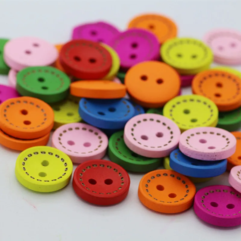 100 Pcs Round Colorful Dashed Wood Buttons Mixed Color 2-Holes for DIY Handmade Accessories Sewing Scrapbooking Garment15MM
100 Pcs Round Colorful Dashed Wood Buttons Mixed Color 2-Holes for DIY Handmade Accessories Sewing Scrapbooking Garment15MM