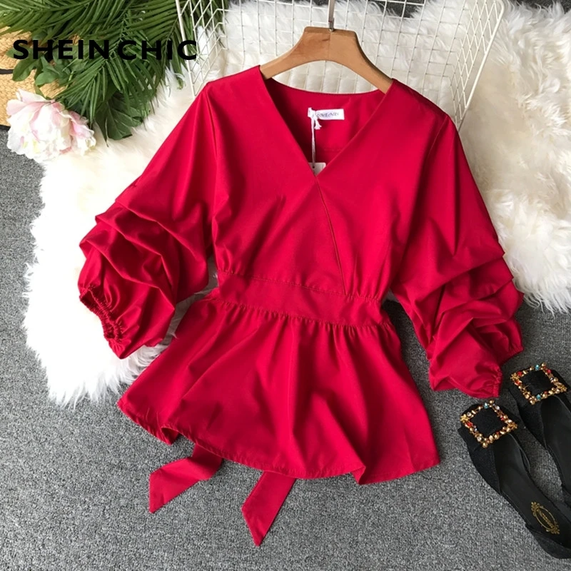 Korean Fashion Clothing 2019 Spring Women Vintage V-neck Lantern Sleeve Chiffon Blouses Womens Elegant Bow Tops
Korean Fashion Clothing 2019 Spring Women Vintage V-neck Lantern Sleeve Chiffon Blouses Womens Elegant Bow Tops