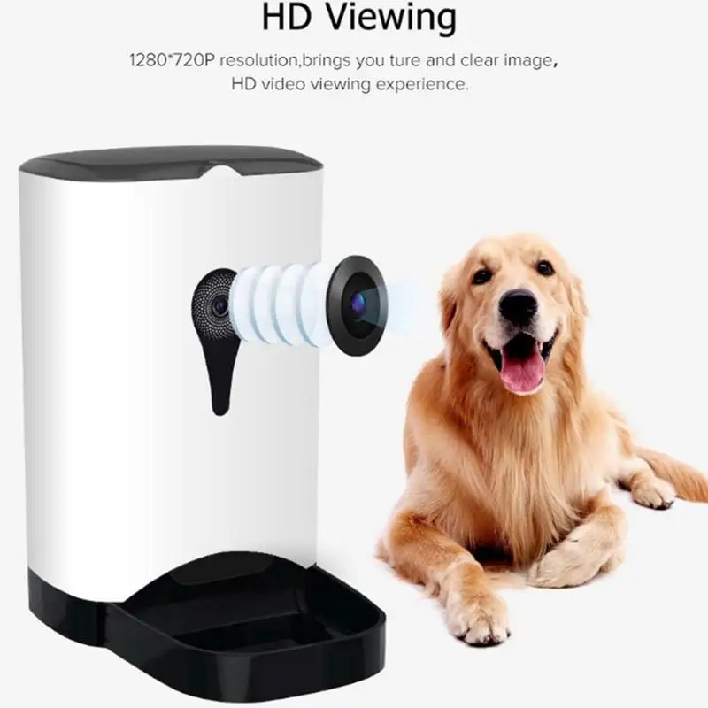 Pet Intelligent Automatic Feeder With WiFi Remote Control With Video Monitors Rechargeable Suitable For Dogs Cats Innovative
Pet Intelligent Automatic Feeder With WiFi Remote Control With Video Monitors Rechargeable Suitable For Dogs Cats Innovative