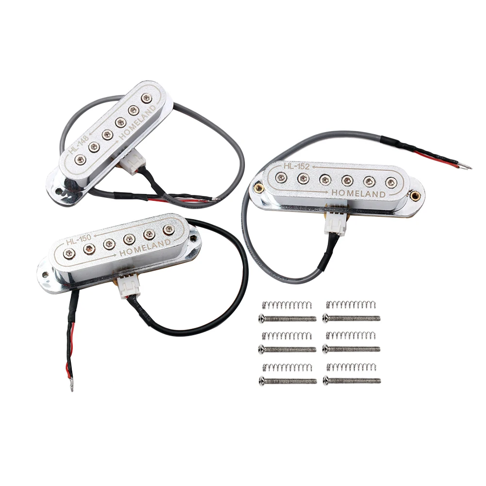 Pickup Set for Fender ST Strat Stratocaster Electric Guitar Parts Replacement with Circuit Board (Silver)
Pickup Set for Fender ST Strat Stratocaster Electric Guitar Parts Replacement with Circuit Board (Silver)