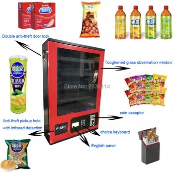 Door to door free shipping candy dispenser machine, condom snack candy vending machine coin acceptor
Door to door free shipping candy dispenser machine, condom snack candy vending machine coin acceptor