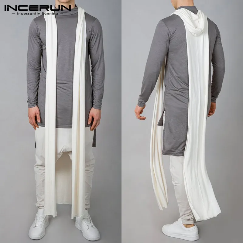 INCERUN Plus Size Fashion Men's Trench Coat Outerwear Hooded Solid Casual Cape Cloak Sleeveless Streetwear Women Long Coat 2019
INCERUN Plus Size Fashion Men's Trench Coat Outerwear Hooded Solid Casual Cape Cloak Sleeveless Streetwear Women Long Coat 2019