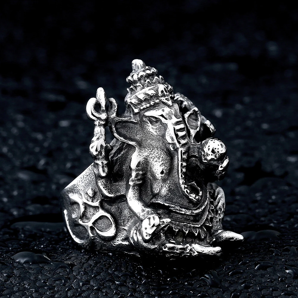 316L Stainless steel steam ram Men punk ring Elephant Powerful Skull man Band gothic rings Jewelry Gift For Him
316L Stainless steel steam ram Men punk ring Elephant Powerful Skull man Band gothic rings Jewelry Gift For Him