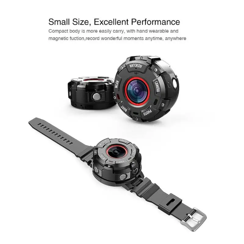 

ALLOYSEED Smart Sport Watch S222 Mini 30m Waterproof Full HD 1080P 8MP Sport DV WIFI Night Vision Outdoor Action Camera