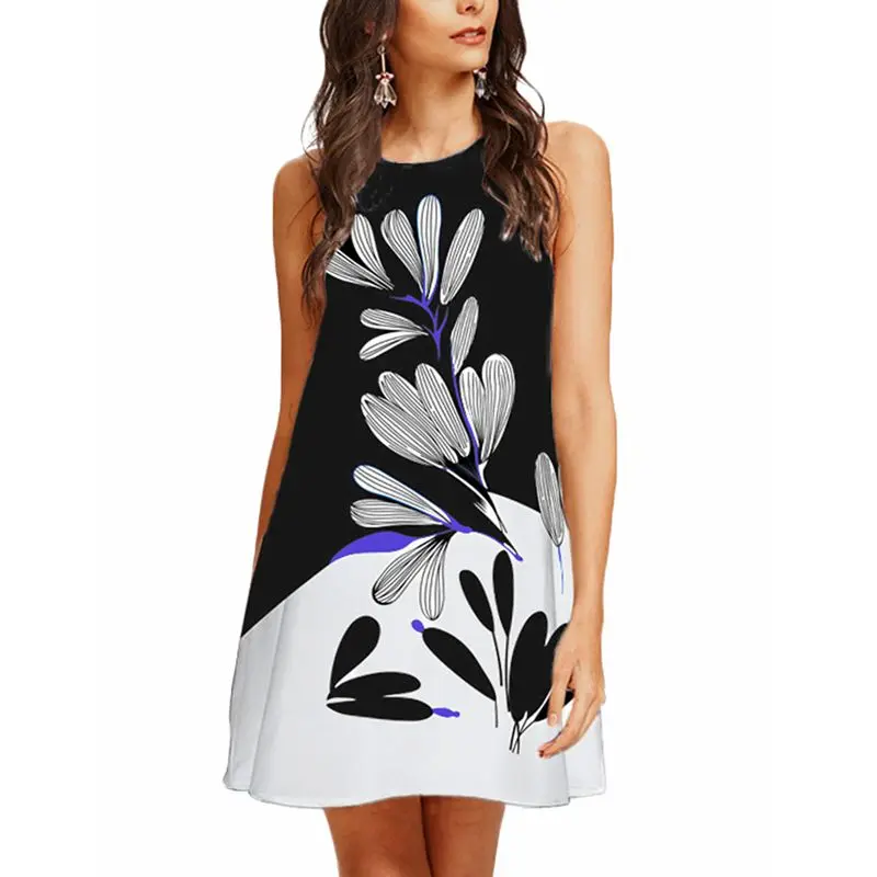 Short Party Casual Mini Dresses Summer 2019 Loose Women A-line Bohemian Floral Printed O Neck Sleeveless Elegant Streetwear
Short Party Casual Mini Dresses Summer 2019 Loose Women A-line Bohemian Floral Printed O Neck Sleeveless Elegant Streetwear