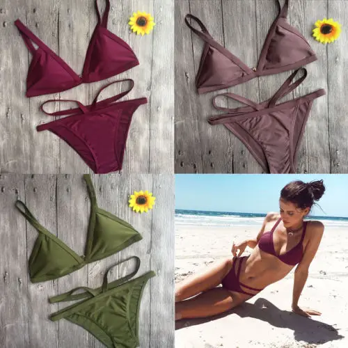 Sexy Women Swimwear Solid Bikini Set Swimsuit Push-up Padded Bra Bandage Beachwear Bathing Suit
Sexy Women Swimwear Solid Bikini Set Swimsuit Push-up Padded Bra Bandage Beachwear Bathing Suit