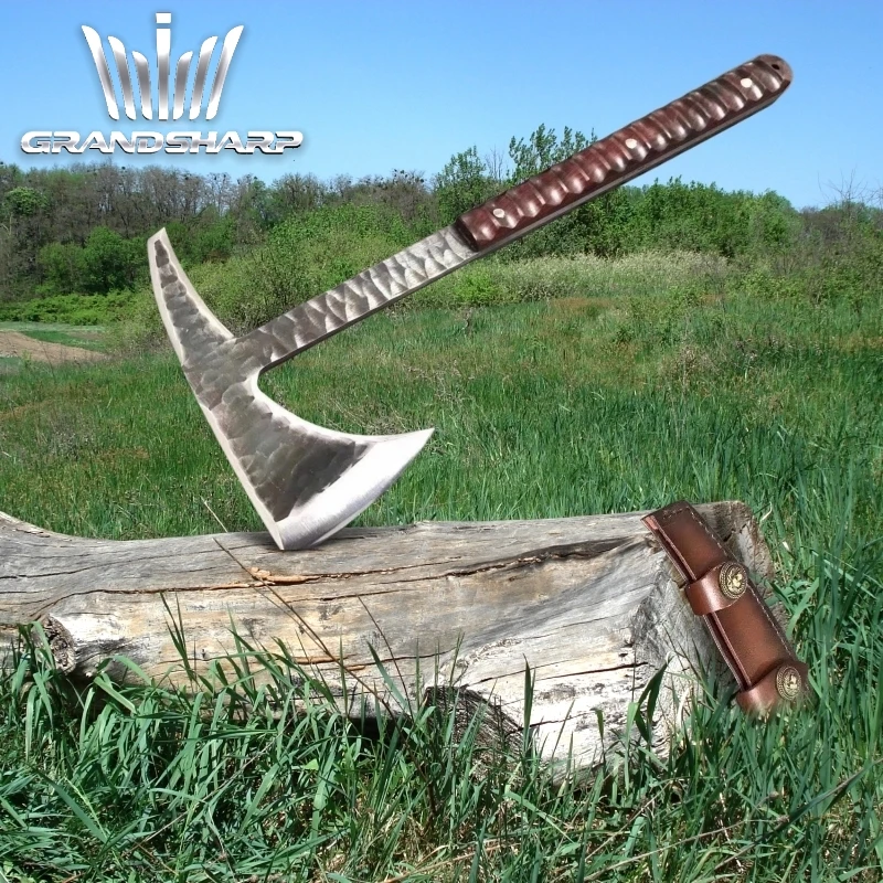 Handmade Forged Axe Tactical Hand Tools Camping Supplies Survival Tomahawk Outdoor Hunting Machete Viking Ice Axe Fire Hatchet
Handmade Forged Axe Tactical Hand Tools Camping Supplies Survival Tomahawk Outdoor Hunting Machete Viking Ice Axe Fire Hatchet