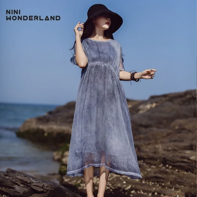 NINI WONDERLAND 2019 Summer Casual Dress Women Dyeing Solid Classic Dresses Female Vintage Midi Dress Brief Comfortable Vestido
NINI WONDERLAND 2019 Summer Casual Dress Women Dyeing Solid Classic Dresses Female Vintage Midi Dress Brief Comfortable Vestido
