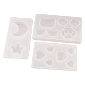 Cat Bear Paw Heart Moon Star Silicone Mold Resin Silicone Mould Handmade Diy Jewelry Making Epoxy Resin Molds
Cat Bear Paw Heart Moon Star Silicone Mold Resin Silicone Mould Handmade Diy Jewelry Making Epoxy Resin Molds