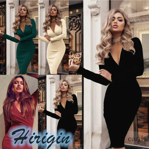 Summer Dresses 2019 New Summer Women Solid Sexy Deep V Neck High Waist Dress Long Sleeve Bodycon Pencil Dress
Summer Dresses 2019 New Summer Women Solid Sexy Deep V Neck High Waist Dress Long Sleeve Bodycon Pencil Dress
