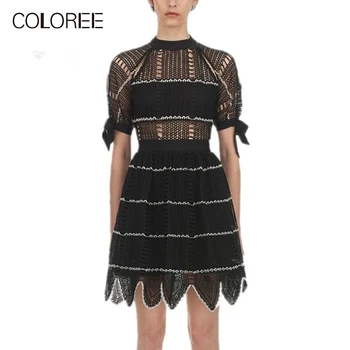 2019 Spring New Self Portrait Dress Short sleeve Hollow Out Waves Lace Short Dress Womens Sexy Night Party dress vestidos
2019 Spring New Self Portrait Dress Short sleeve Hollow Out Waves Lace Short Dress Womens Sexy Night Party dress vestidos