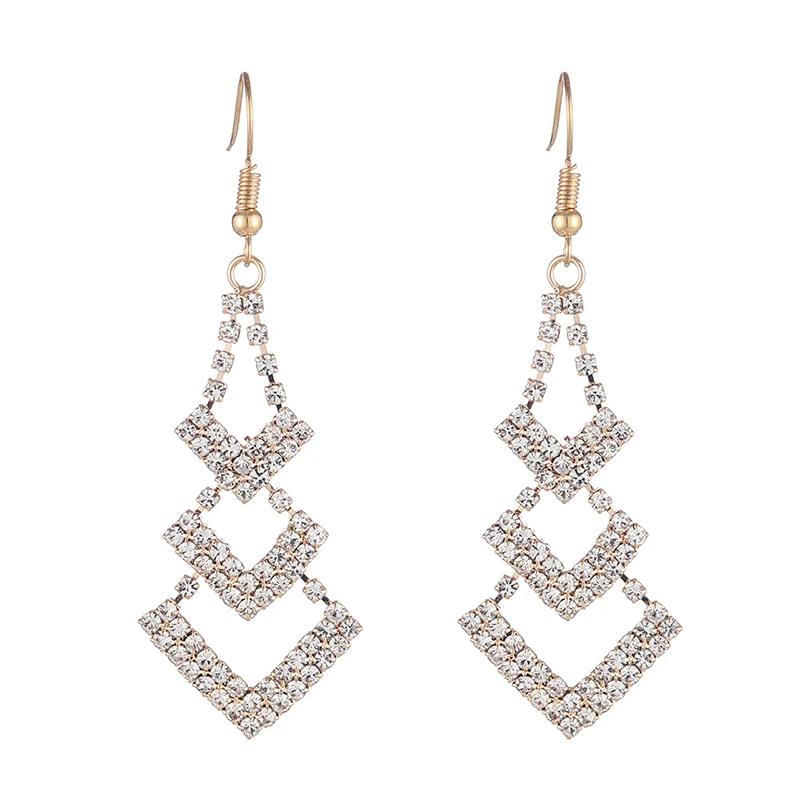 Crystal Drop Earrings Luxury Rhinestone Earring Women Fashion Korean Style Party Jewelry Gift E614
Crystal Drop Earrings Luxury Rhinestone Earring Women Fashion Korean Style Party Jewelry Gift E614