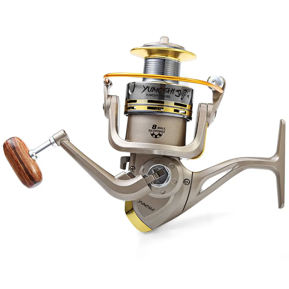 YUMOSHI 8 BB Fish ratio 5.1: 1 Spinning Fishing Reel Crank Handle Carp Steering Fishing Reels Wheel
YUMOSHI 8 BB Fish ratio 5.1: 1 Spinning Fishing Reel Crank Handle Carp Steering Fishing Reels Wheel