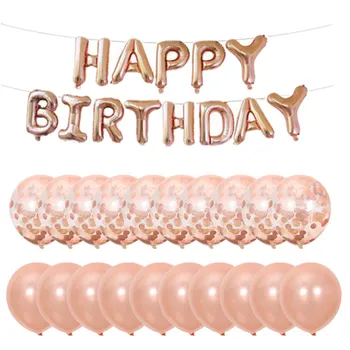 33pcs 12 inch Rose Gold Clear Confetti Latex Balloons Happy Birthday Foil Balloons Set Kids Adults Birthday Party Decor Supplies
33pcs 12 inch Rose Gold Clear Confetti Latex Balloons Happy Birthday Foil Balloons Set Kids Adults Birthday Party Decor Supplies