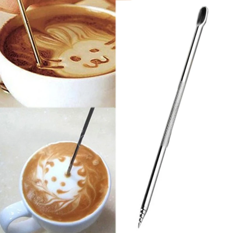 1PC Hot Sale Useful Household Cappuccino Cafe Tool Kitchen Coffee Decorating Pen Latte Espresso Barista Stainless Steel
1PC Hot Sale Useful Household Cappuccino Cafe Tool Kitchen Coffee Decorating Pen Latte Espresso Barista Stainless Steel