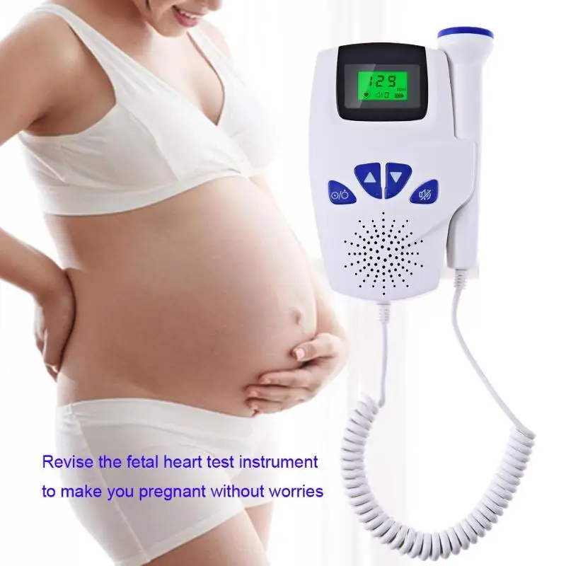 Portable Prenatal Baby Heart Rate Monitor Ultrasonic Fetal Doppler Detector Household Baby Heartbeat Monitor Tester Tool
Portable Prenatal Baby Heart Rate Monitor Ultrasonic Fetal Doppler Detector Household Baby Heartbeat Monitor Tester Tool