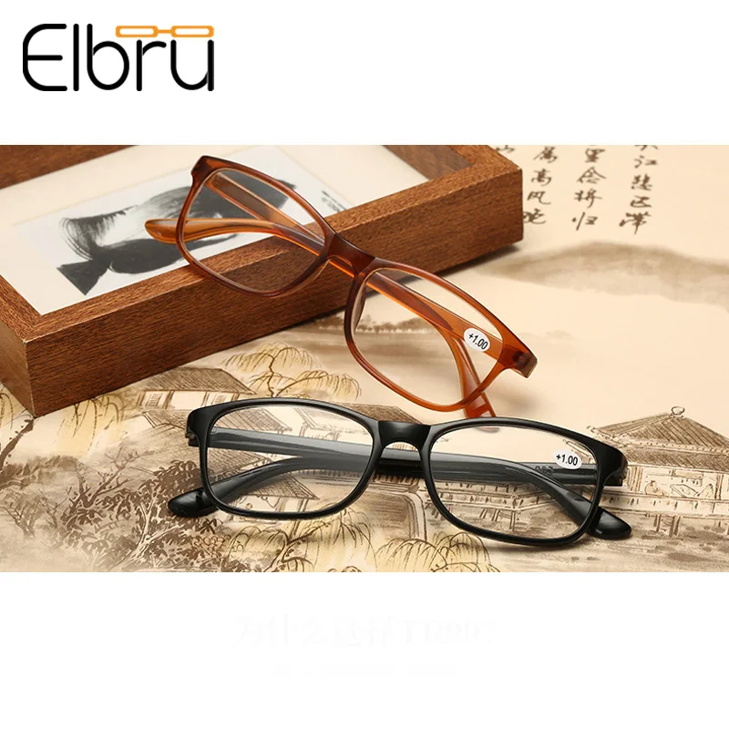 Elbru Reading Glasses Women Men Ultra-light Resin Lenses Elderly TR90 Presbyopic Eyeglasses Diopter 1.0 1.5 2.0 2.5 3.0 3.5 4.0
Elbru Reading Glasses Women Men Ultra-light Resin Lenses Elderly TR90 Presbyopic Eyeglasses Diopter 1.0 1.5 2.0 2.5 3.0 3.5 4.0