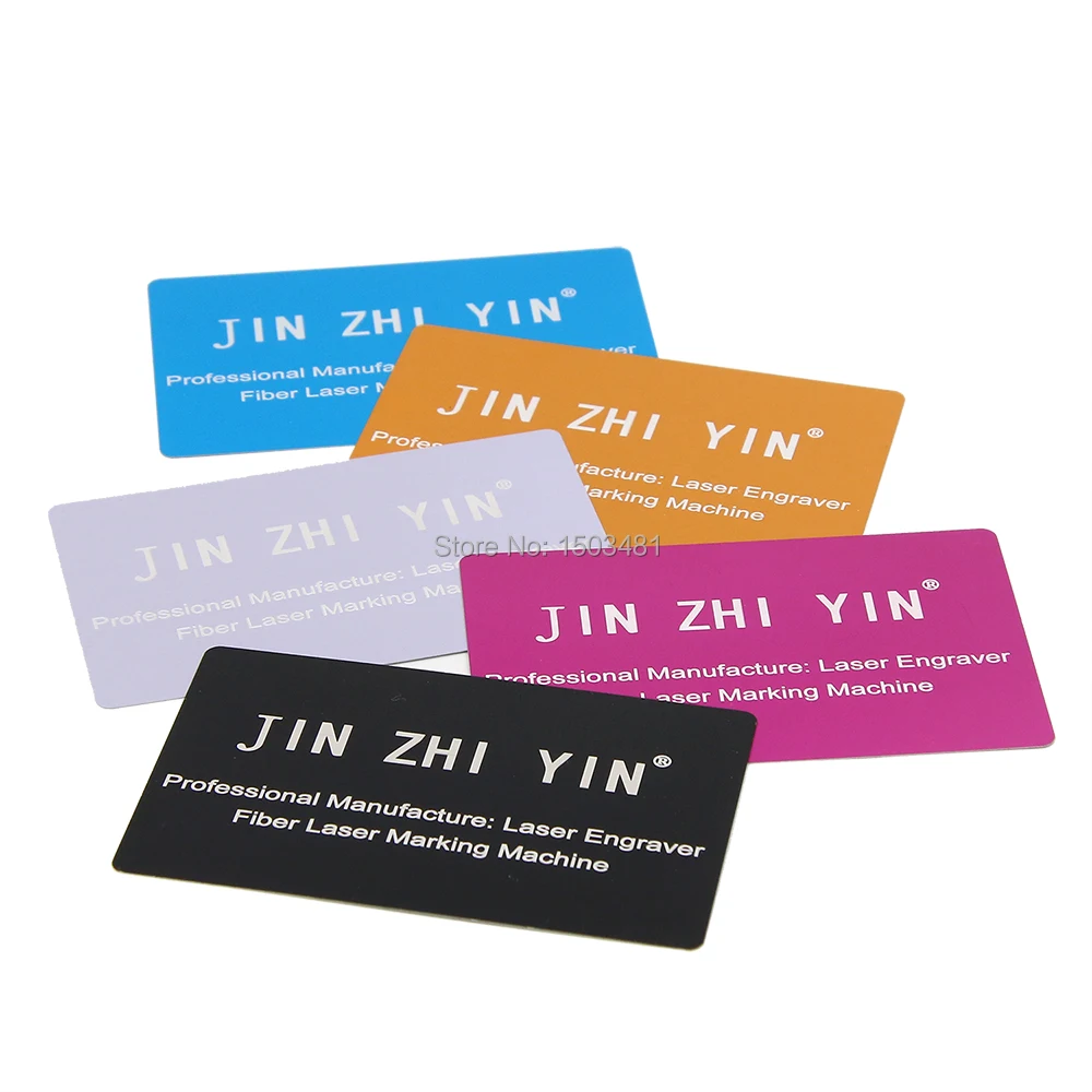 JINZHIYIN Business Name Cards Multicolor Aluminium Alloy Metal Sheet Testing Material 1pcs for Laser Marking Machine
JINZHIYIN Business Name Cards Multicolor Aluminium Alloy Metal Sheet Testing Material 1pcs for Laser Marking Machine