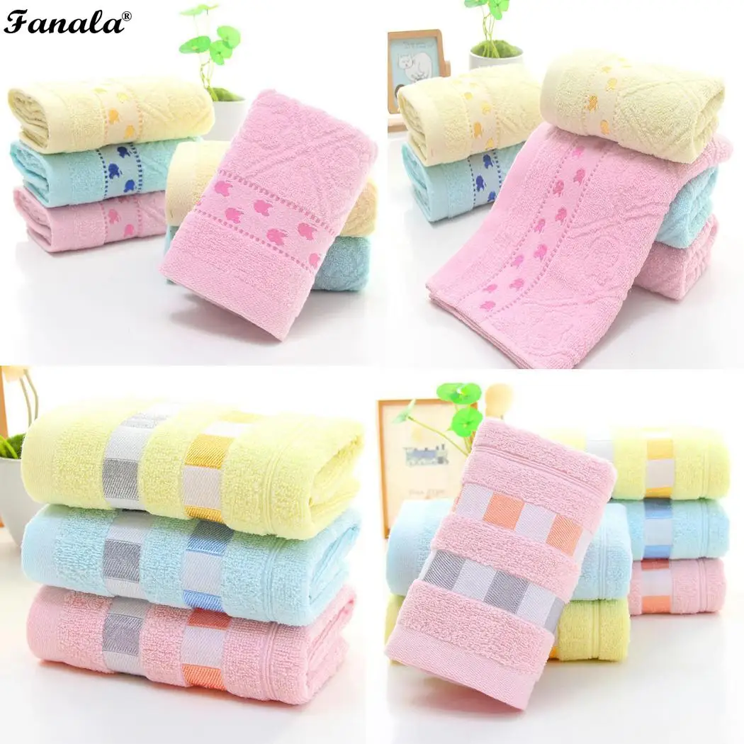 Soft Cotton Face Towel Thickened Strong Home Modern Absorbent Rectangle Stripe General Jacquard Random | Дом и сад