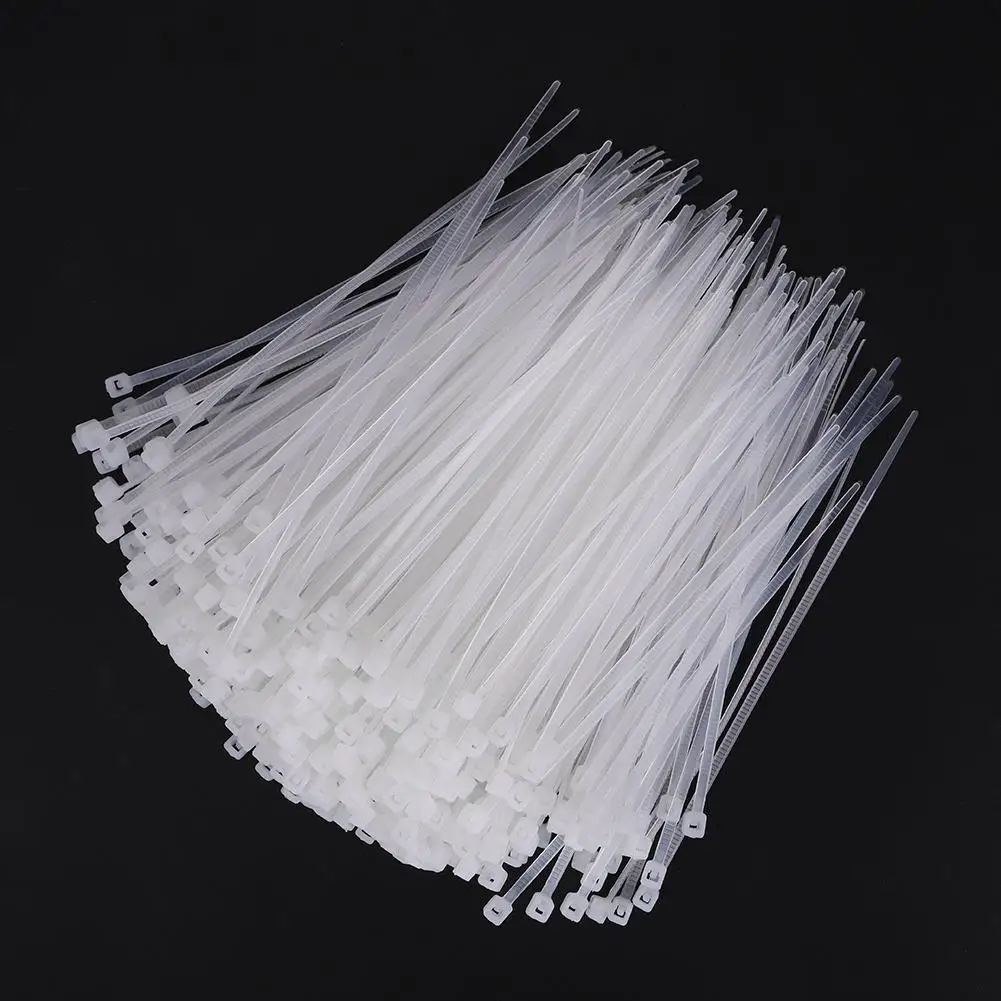 1000pcs/Lot Nylon Cable Ties Zip Ties White Standard Self-locking Plastic Cable Ties White bridas de plastico 3 x 100/150mm
1000pcs/Lot Nylon Cable Ties Zip Ties White Standard Self-locking Plastic Cable Ties White bridas de plastico 3 x 100/150mm
