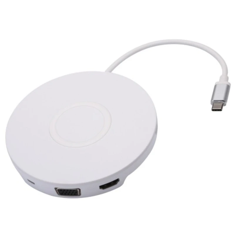 PPYY NEW -Type-C Turn Hdmi+Vga+ Wireless Charging Multi-Function Converter Docking Station
PPYY NEW -Type-C Turn Hdmi+Vga+ Wireless Charging Multi-Function Converter Docking Station