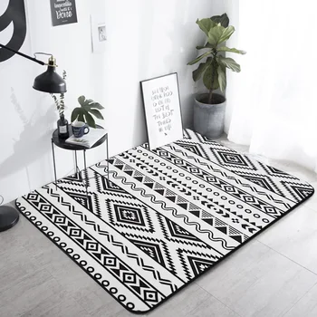 Fashion Modern Black White Ethnic Gemoetric Print Doormat/Kitchen Mat Living Room Bedroom Parlor Area Rug Decorative Carpet
Fashion Modern Black White Ethnic Gemoetric Print Doormat/Kitchen Mat Living Room Bedroom Parlor Area Rug Decorative Carpet
