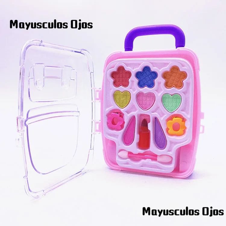 ZH 1PC Children Cosmetics Princess Makeup Box Trolley Case Shape Eye Shadow Lipstick Safe Nontoxic Girl Toy Birthday Gift
ZH 1PC Children Cosmetics Princess Makeup Box Trolley Case Shape Eye Shadow Lipstick Safe Nontoxic Girl Toy Birthday Gift