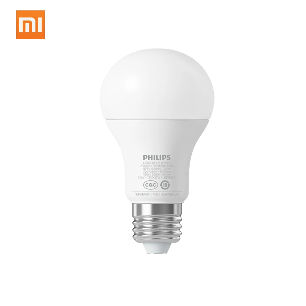 Xiaomi Mijia WiFi Smart Bulb LED Light Ball Lamp Adjustable 3000K-5700K E27 Base for Home Basement Closet Mi Home APP Control
Xiaomi Mijia WiFi Smart Bulb LED Light Ball Lamp Adjustable 3000K-5700K E27 Base for Home Basement Closet Mi Home APP Control
