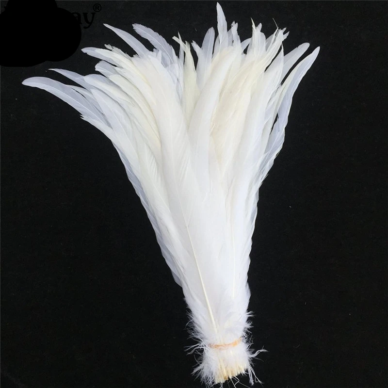 Top Quality 50 Pcs Pure White Rooster Tail Feather 30-35cm 12-14inch Natural Feathers Wedding Decoration clothing accessories
Top Quality 50 Pcs Pure White Rooster Tail Feather 30-35cm 12-14inch Natural Feathers Wedding Decoration clothing accessories