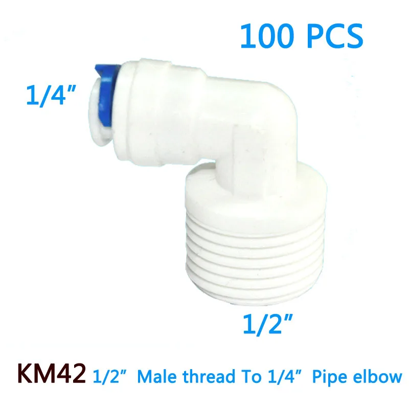 100 PCS 1/2" OD Hose Quick Connection 1/2" Pipe Elbow Union Connector RO Water Reverse Osmosis Aquarium System Connector Fitting
100 PCS 1/2" OD Hose Quick Connection 1/2" Pipe Elbow Union Connector RO Water Reverse Osmosis Aquarium System Connector Fitting
