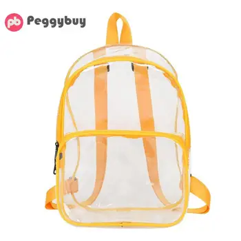 Women's Backpack Solid color Plastic See Through Security Transparent Backpack Bag Fashion Ladies Travel Bag Ladies Bag
Women's Backpack Solid color Plastic See Through Security Transparent Backpack Bag Fashion Ladies Travel Bag Ladies Bag