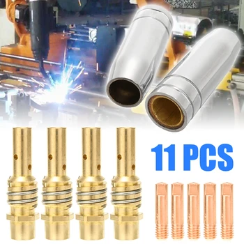 11pcs Welding Torch 0.8mm 0.030 Nozzle Contact Tip MIG Welder Durable Welding Accessories for 15AK MIG/MAG
11pcs Welding Torch 0.8mm 0.030 Nozzle Contact Tip MIG Welder Durable Welding Accessories for 15AK MIG/MAG
