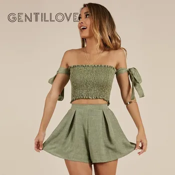 2019 Sexy Off Shoulder Tow Piece Set Top and Short Pants Solid Bow Crop Bandage Top With Shorts Summer Outfit Sets for Women
2019 Sexy Off Shoulder Tow Piece Set Top and Short Pants Solid Bow Crop Bandage Top With Shorts Summer Outfit Sets for Women