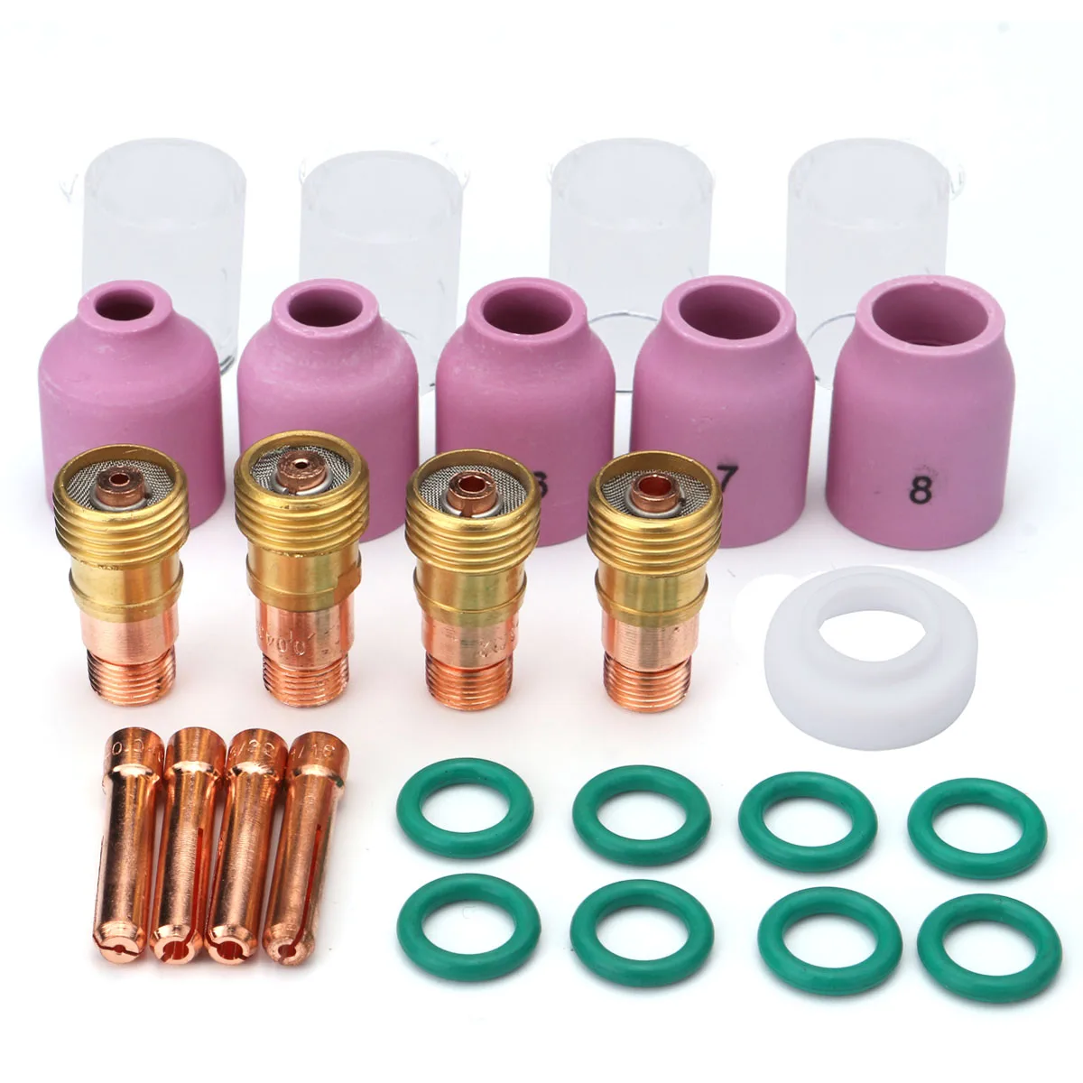 Brand New 26 Pcs TIG Welding Stubby Gas Lens #10 Pyrex Cup Kit for Tig WP-17/18/26 Torch
Brand New 26 Pcs TIG Welding Stubby Gas Lens #10 Pyrex Cup Kit for Tig WP-17/18/26 Torch