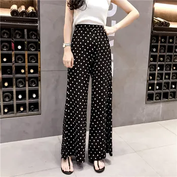 2019 Summer Dot Printing Wide Leg Pants Women Fashion High Waist Chiffon Pants Pattern Bohemian Loose Casual Trousers
2019 Summer Dot Printing Wide Leg Pants Women Fashion High Waist Chiffon Pants Pattern Bohemian Loose Casual Trousers
