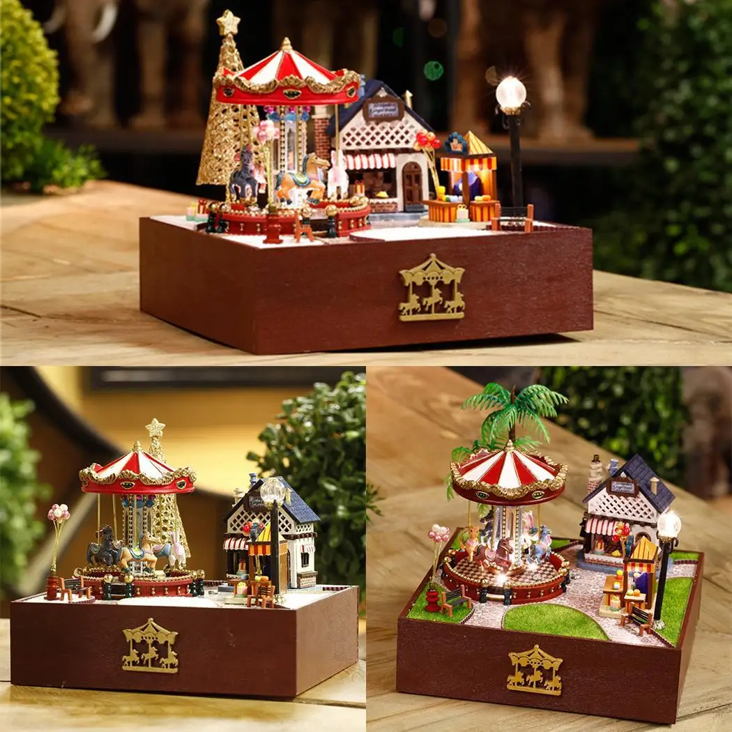 Beautiful Merry-Go-Round LED Light Carousel Music Box Home Dry Battery( Not Include) As Picture Decoration
Beautiful Merry-Go-Round LED Light Carousel Music Box Home Dry Battery( Not Include) As Picture Decoration