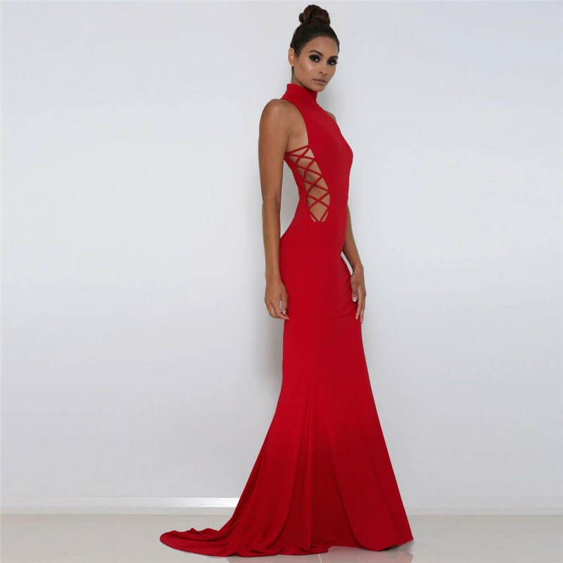 Women Formal Party Prom Hollow Out Dress Elegant Slim Fit Bridesmaid Sleeveless Floor Length Long Dress Robe Vestido Red White
Women Formal Party Prom Hollow Out Dress Elegant Slim Fit Bridesmaid Sleeveless Floor Length Long Dress Robe Vestido Red White