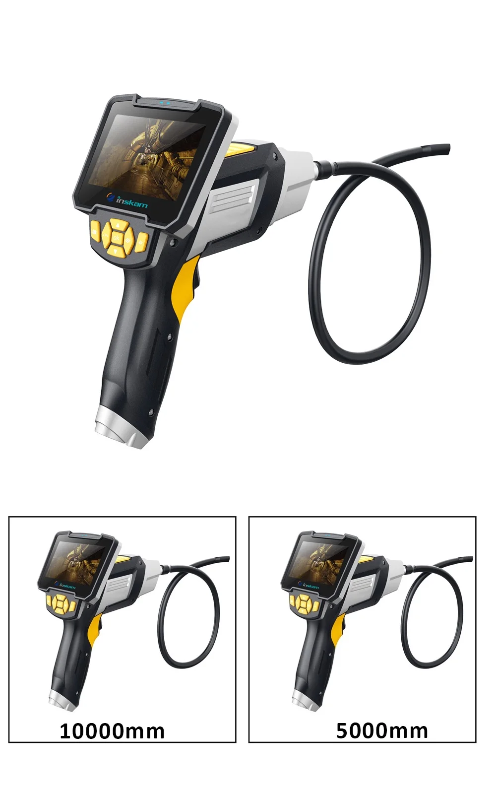 HD 4.3 Inch Display Screen Waterproof Handheld Borescope Industrial Home Borescope Inspection Camera Monitor with 6 LED Lights
HD 4.3 Inch Display Screen Waterproof Handheld Borescope Industrial Home Borescope Inspection Camera Monitor with 6 LED Lights