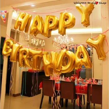 16 Inch 13 Pieces Foil Letter Balloons Happy Birthday Party Decoration Kids Silver Gold Birthday Balloons Event Supplies
16 Inch 13 Pieces Foil Letter Balloons Happy Birthday Party Decoration Kids Silver Gold Birthday Balloons Event Supplies